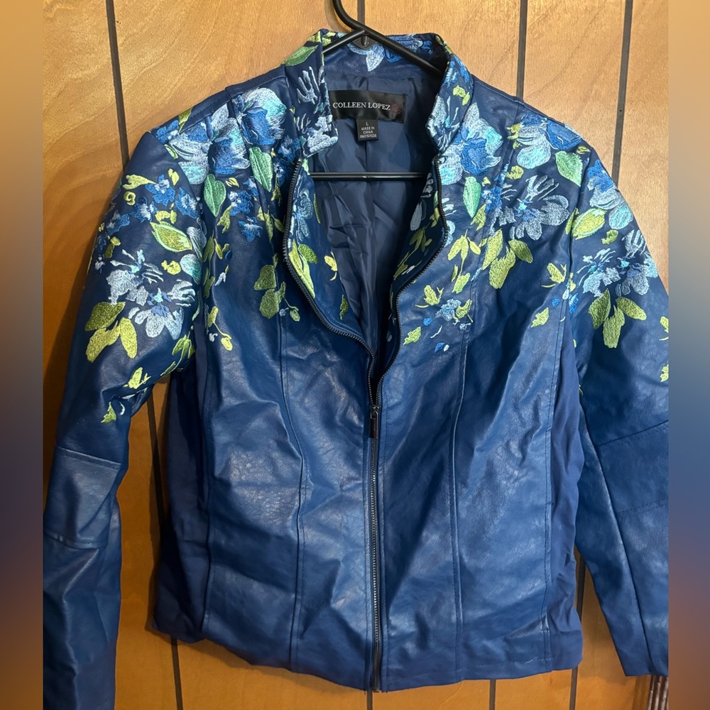Faux leather jacket